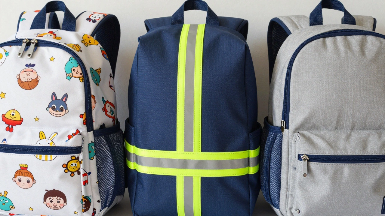 Variety of mini backpacks showing features and materials