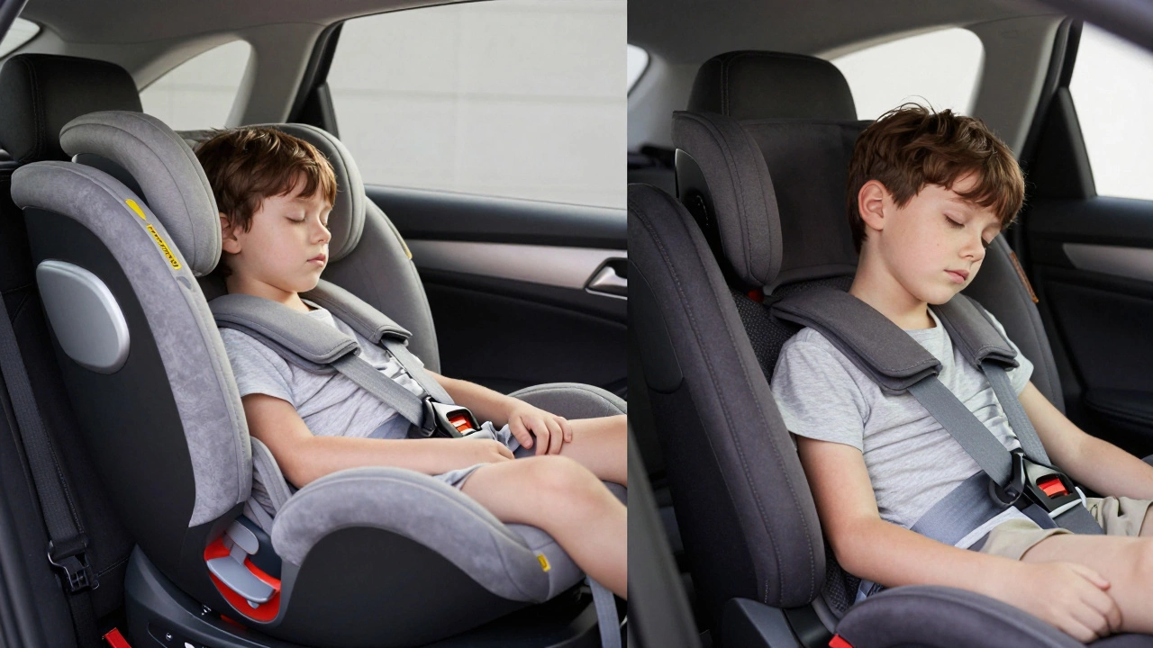 High-back vs backless booster seat comparison
